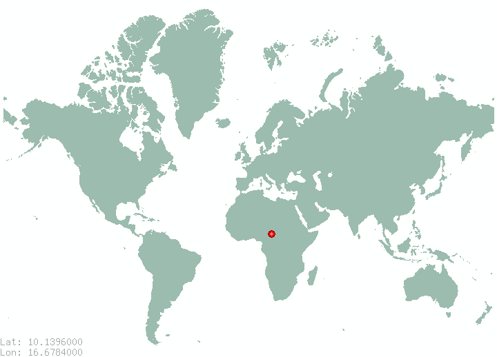 Moddel in world map